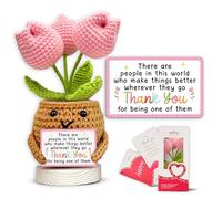 Gossby Handmade Positive Tulip Flower Crochet - There are People in This World who Make Things Better