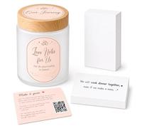 Gossby Love Notes Memory Jar for Our Journey, Couple Gift with 30 Blank Notes, 10 Prewritten Notes and Guided Questions to Bring Back Fond Memories (Our Journey)