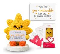 Gossby Sun Crochet - You're Truly Sun-Believable - Inspirational Gift for Women - Christmas, Birthday, Emotional Positive Gift for Coworker, Sister, Friend, Teacher