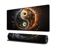 Gossip，Craft，Gaming Mouse Pad XL(11.81 * 31.49 inch)，Extended Large Mouse Mat Ink wash Painting Desk Pad, Stitched Edges,Non-Slip Rubber Base，Keyboard Pad(80cm * 30cm) (12, 31.5" x 11.8")