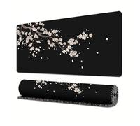 Gossip，Craft，Gaming Mouse Pad XL(11.81 * 31.49 inch)，Extended Large Mouse Mat Ink wash Painting Desk Pad, Stitched Edges,Non-Slip Rubber Base，Keyboard Pad(80cm * 30cm) (29, 31.5" x 11.8")