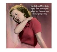 Gossip Girl, Funny Birthday Card for her, Sue Had Repetitive Strain Injury… Happy Birthday Card Female, Red