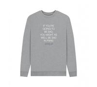 Gossip Girl Men's Sad In Paris Graphic Sweatshirt in Light Grey | Size: Medium Gossip Girl Light Grey M