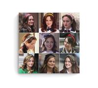 Gossip Girl Queen B Collage Art Poster Decorative Painting Canvas Wall Posters And Art Picture Print Modern Family Bedroom Decor Posters 16x16inch(40x40cm)