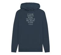 Gossip Girl Sad In Paris Graphic Navy Hoodie | Size: Medium Gossip Girl Navy M