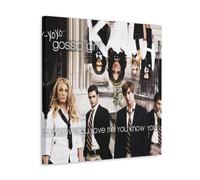 Gossip Girl Series Fanart Poster Decorative Painting Canvas Wall Posters And Art Picture Print Modern Family Bedroom Decor Posters 12x12inch(30x30cm)