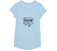Gossip Has Consequences Funny Talk Behind Your Back Fart T-Shirt, Girls, Baby Blue, Small