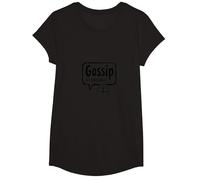 Gossip Has Consequences Funny Talk Behind Your Back Fart T-Shirt, Girls, Black, XS