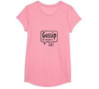 Gossip Has Consequences Funny Talk Behind Your Back Fart T-Shirt, Girls, Pink, Large