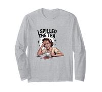 Gossip I Spilled The Tea Black Girl Long Sleeve T-Shirt