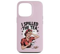 Gossip I Spilled The Tea Retro Funny Girl Talk Case for iPhone 13 Pro