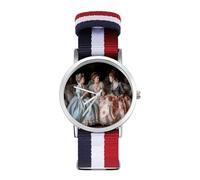 Gossip Women Nylon Wrist Watches Braided Stra Non-Scale Casual Watch for Work Workout