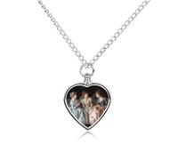 Gossip Women Pet Ashes Necklace Memorial Jewelry Dog Cat Keepsake Funeral Urn Pendant for Men Women