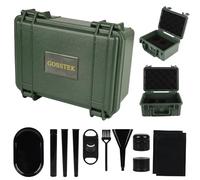 Gosstek Storage Safe Locking Dry Box with 10 PCS Accessories, Durable Airtight ABS Hard Case - Heavy Duty Organization Container for Travel & Home, Great Gift Choice. Green