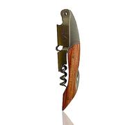 GosswiX Corkscrew Wine Bottle Opener Waiters Friend Corkscrew Wood Handle -Stainless Steel Waiters Profesional Classic Durable Strong Sturdy. Good for a Quality Gift.