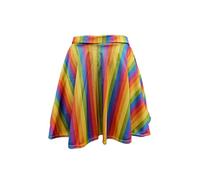 GOSTYLES® Ladies Rainbow Clown Leggings Circus Carnival Women Fancy Dress Outfit Accessory (Rara Skirts, M-L)