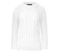 Gostyles® Women's Chunky Cable Knitted Jumper - Ladies Crew Neck Long Sleeve Diamond Knit Sweater Top Plus Size 8-26