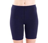 GOSTYLES® Womens Cycling Over-Knee Shorts, Ladies Super Stretch Activewear Walking, Running, Gym, Yoga & Sports Biker Shorts (Navy, 16-18)