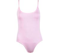 GOSTYLES® Womens Ladies Sleeveless Strappy Cami Bodysuit Leotard Plain Stretch Sexy Tank Top (Pink, 12-14)