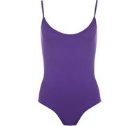 GOSTYLES® Womens Ladies Sleeveless Strappy Cami Bodysuit Leotard Plain Stretch Sexy Tank Top (Purple, 20-22)