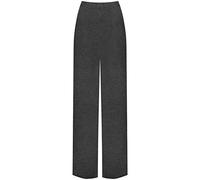 GOSTYLES® Womens Plain & Printed Palazzo Wide Leg Flared Trousers, Ladies High Waist Soft Stretchy Loose Fit Casual Lounge Bottoms Pants (Charcoal, XXL)