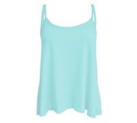 GOSTYLES® Womens Plain & Printed Spaghetti Strap Sleeveless Cami Vest, Ladies Summer Flared Swing Camisole Strappy Tank Tops (Sky Blue, 24-26)