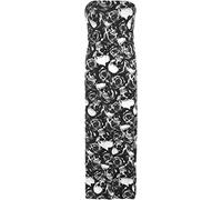 GOSTYLES® Womens Printed Bandeau Strapless Sheering Long Maxi Dress, Ladies Summer Holiday Beach Dresses Casual Boho Style Sundress (Skull Rose, 16-18)