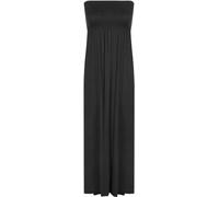 GOSTYLES® Womens Printed Bandeau Strapless Sheering Long Maxi Dress, Ladies Summer Holiday Beach Dresses Casual Boho Style Sundress (Black, 12-14)