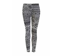 GOSTYLES® Womens Printed Stretchy Tights Leggings, Ladies Everyday Wear Soft & Comfortable Activewear Yoga Pants (Small Aztec, M-L)