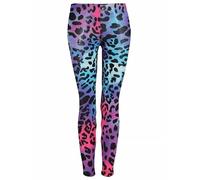 GOSTYLES® Womens Printed Stretchy Tights Leggings, Ladies Everyday Wear Soft & Comfortable Activewear Yoga Pants (Multi Leopard, S-M)