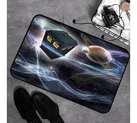 GOSUNA Microfiber Soft Bath Mat 40x60cm,Doctor Who Tardis Dans Starry Fantasy Background,Non-slip Bathroom Mats Machine-washable, Shower Water Absorbent Bath Rug Durable Floor Mats