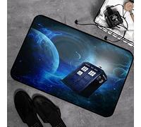 GOSUNA Microfiber Soft Bath Mat 40x60cm,Doctor Who Theme of Movie Space Art Print,Non-slip Bathroom Mats Machine-washable, Shower Water Absorbent Bath Rug Durable Floor Mats