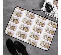 GOSUNA Microfiber Soft Bath Mat 40x60cm,Peter Rabbit and Benjamin Bunny,Non-slip Bathroom Mats Machine-washable, Shower Water Absorbent Bath Rug Durable Floor Mats