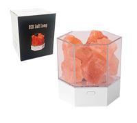 Gosyfeti USB Himalayan Salt Rock Lamp with Color Changing, Natural Crystal Stone Aroma Diffuser Dimmable Night Light for Home Decor Zen Yoga Spa Meditation
