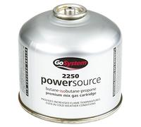 GoSystem 3X Butane Propane Threaded Mix Gas Cartridge - Silver, 445 gram