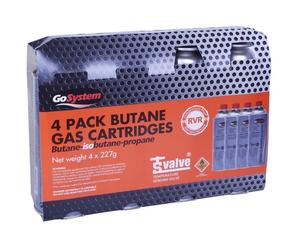 GoSystem 4 Pack Gas Cartridges 227g - BS0136 220 Multi-Colour