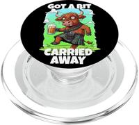 Got a bit carried away Scottish Slang Drunk Highland Cow PopSockets PopGrip for MagSafe