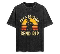Got A Problem Send Rip Warm Unisex Printed T-Shirt Mens Black Tee Shirt XL