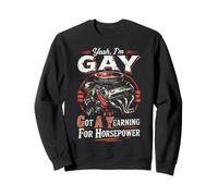 Got A Yearning For Horsepower V8 Muscle Car Hot Rod Mechanic Sweatshirt