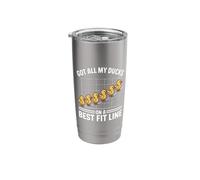 Got All My Ducks On A Best Fit Line Math Nerd Organized - Stainless Steel Insulated Tumbler