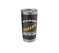 Got All My Ducks On A Best Fit Line Math Nerd Organized - Stainless Steel Insulated Tumbler