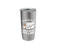 Got All My Ducks On A Best Fit Line Math Nerd Organized Stainless Steel Insulated Tumbler