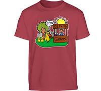 Got Any Grapes Lemonade Boys T-Shirt Funny Duck Memes Novelty Girls Kids Unisex Gift TShirt Printed Design Red - Youth X-Large (Age 12-13)