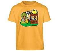Got Any Grapes Lemonade Boys T-Shirt Funny Duck Memes Novelty Girls Kids Unisex Gift Tshirt Printed Design Gold - Youth X-Large (Age 12-13)