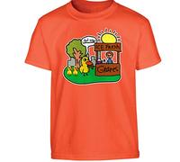 Got Any Grapes Lemonade Boys T-Shirt Funny Duck Memes Novelty Girls Kids Unisex Gift TShirt Printed Design Orange - Youth X-Large (Age 12-13)