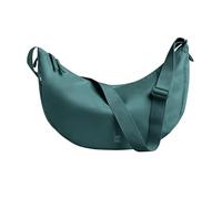 GOT BAG Moon Bag Shoulder Bag in Ocean Impact Plastic | Waterproof Half Moon Bag | Crossbody Waist Bag with Adjustable Shoulder Strap, Sea Teal (Large), One Size