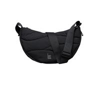 GOT BAG Moon Bag Puffer Bag Women's Shoulder Bag Nylon Quilted, Black - Wavy, One Size