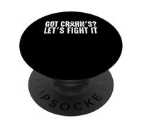 Got Crohn's Disease? Lets Fight It PopSockets Adhesive PopGrip