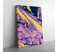 Got It Easy In Abstract Modern Canvas Wall Art Print Ready to Hang, Framed Picture for Living Room Bedroom Home Office Décor, 76x50 cm (30x20 Inch)