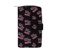 Got Mad Love for Mama Long Zippered Pouch Slim Clutch Organizer Purse Money and Credit Card Holder for Men Women